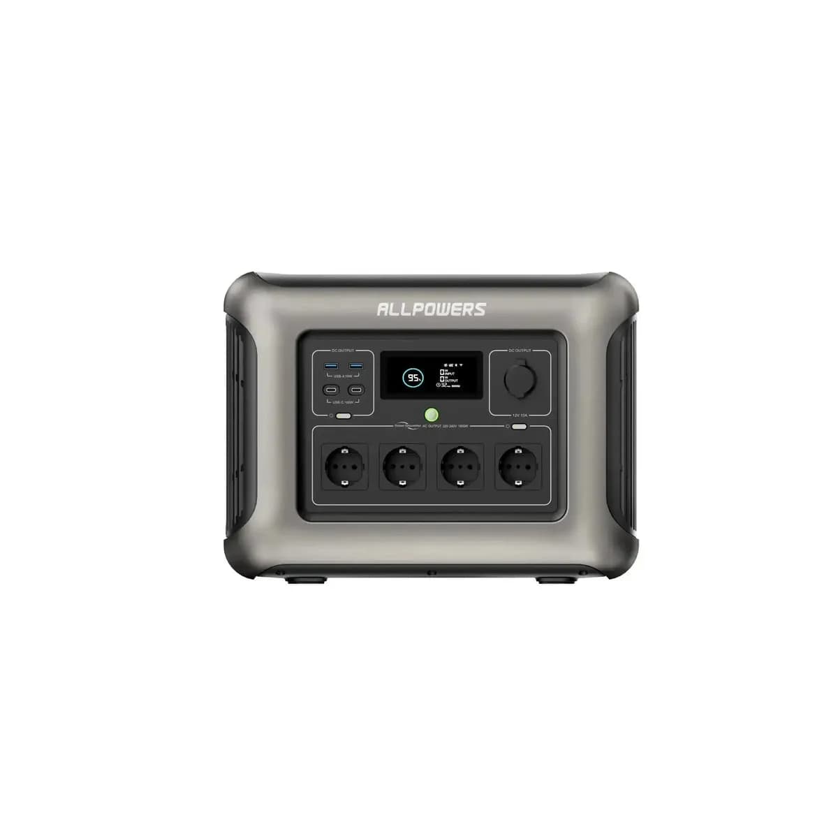 ALLPOWERS R1500 — портативна зарядна станція 1800W 1152Wh LiFeP04 Battery